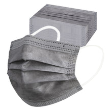 Load image into Gallery viewer, akgk 100PCS Grey Disposable Face Masks, 3-Ply Breathable Grey Face Mask For Adults