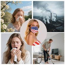 Load image into Gallery viewer, akgk 100PCS Disposable Face Masks with USA Flag Print, 3-Ply Breathable Face Mask For Adults