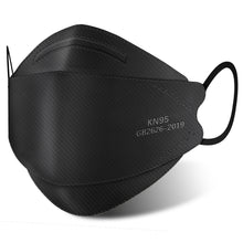 Load image into Gallery viewer, akgk KN95 Face Masks 50 Pack, Individually Wrapped, 5-Ply Disposable Black Face Mask Against PM 2.5 Smoke and Dust