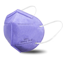 Load image into Gallery viewer, akgk KN95 Face Mask 50 PCS, Breathable Protection Masks, 5-Ply KN95 Purple Masks, Cup Dust Safety Masks