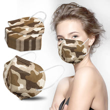 Load image into Gallery viewer, akgk KN95 Face Mask 50 PCS, Breathable Protection Masks, 5-Ply KN95 Camo Masks, Cup Dust Safety Masks