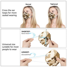 Load image into Gallery viewer, akgk KN95 Face Mask 50 PCS, Breathable Protection Masks, 5-Ply KN95 Camo Masks, Cup Dust Safety Masks
