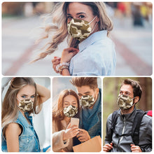 Load image into Gallery viewer, akgk KN95 Face Mask 50 PCS, Breathable Protection Masks, 5-Ply KN95 Camo Masks, Cup Dust Safety Masks