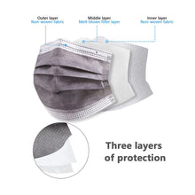 Load image into Gallery viewer, akgk Kids Disposable Face Mask Protective Childrens Grey Safety Masks 100PCS