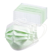 Load image into Gallery viewer, akgk Kids Disposable Face Mask Protective Childrens Green Safety Masks 100PCS