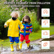 Load image into Gallery viewer, akgk Kids Disposable Face Mask Protective Childrens Black Safety Masks 100PCS