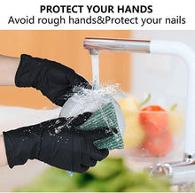 Load image into Gallery viewer, akgk Nitrile Gloves, 100 Pcs Disposable Black Nitrile Gloves Large, Cleaning Gloves for Cooking, Household & More, Powder-Free, Latex-Free