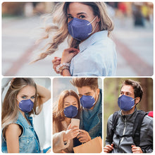 Load image into Gallery viewer, akgk KN95 Face Mask 50 PCS, Breathable Protection Masks, 5-Ply KN95 Navy Blue Masks, Cup Dust Safety Masks
