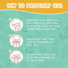 Load image into Gallery viewer, akgk Kids Disposable Face Mask Protective Childrens Black Safety Masks 100PCS