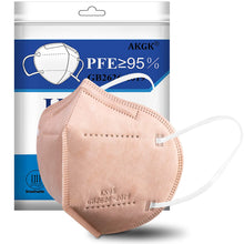 Load image into Gallery viewer, akgk KN95 Face Mask 50 PCS, Breathable Protection Masks, 5-Ply KN95 Pink Masks, Cup Dust Safety Masks