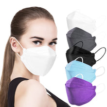 Load image into Gallery viewer, akgk KN95 Face Masks 100 Pack, Individually Wrapped, 5-Ply Disposable Multicolor Face Mask Against PM 2.5 Smoke and Dust
