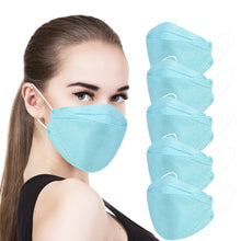 Load image into Gallery viewer, akgk KN95 Face Masks 100 Pack, Individually Wrapped, 5-Ply Disposable Blue Face Mask Against PM 2.5 Smoke and Dust
