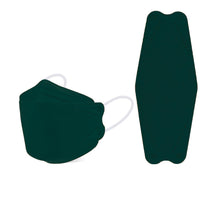 Load image into Gallery viewer, akgk KN95 Face Masks 100 Pack, Individually Wrapped, 5-Ply Disposable Dark Green Face Mask Against PM 2.5 Smoke and Dust
