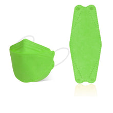 Load image into Gallery viewer, akgk KN95 Face Masks 100 Pack, Individually Wrapped, 5-Ply Disposable Green Face Mask Against PM 2.5 Smoke &amp; Dust, Filtration Efficiency 95%
