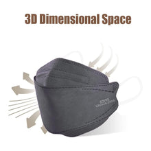 Load image into Gallery viewer, akgk KN95 Face Masks 100 Pack, Individually Wrapped, 5-Ply Disposable Grey Face Mask Against PM 2.5 Smoke and Dust
