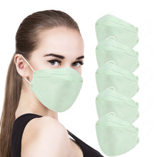 Load image into Gallery viewer, akgk KN95 Face Masks 100 Pack, Individually Wrapped, 5-Ply Disposable Mint Green Face Mask Against PM 2.5 Smoke and Dust
