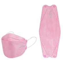 Load image into Gallery viewer, akgk KN95 Face Masks 100 Pack, Individually Wrapped, 5-Ply Disposable Pink Face Mask Against PM 2.5 Smoke and Dust
