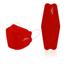 Load image into Gallery viewer, akgk KN95 Face Masks 100 Pack, Individually Wrapped, 5-Ply Disposable Red Face Mask Against PM 2.5 Smoke &amp; Dust, Filtration Efficiency 95%
